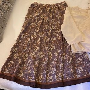 April Cornell skirt 100% cotton M